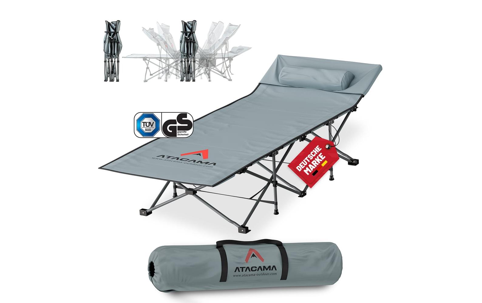 Atacama XXL Feldbett Dunkelgrau