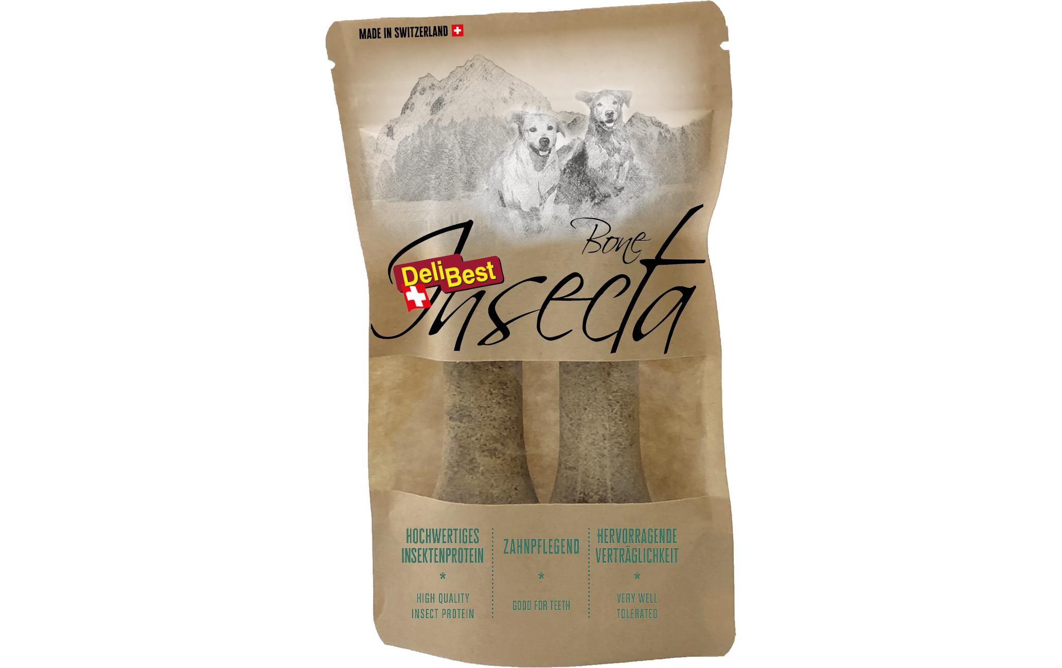 DeliBest Kausnack InsectaBone Small, 2 x 60 g