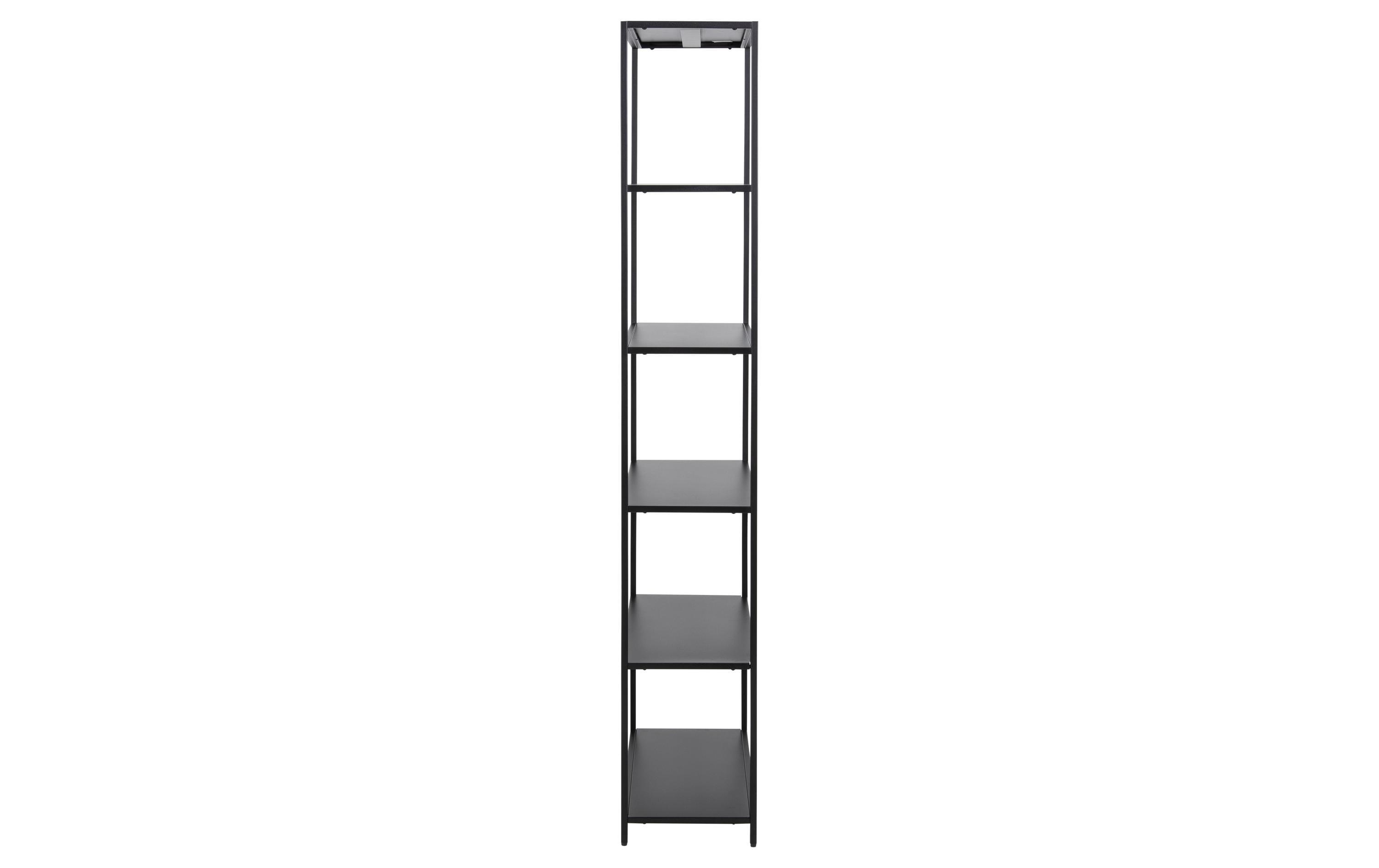 AC Design Regal Newcastle 69,5 x 30 x 185 cm, Schwarz