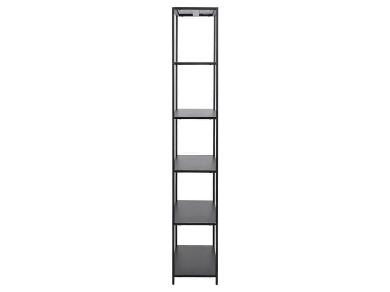 AC Design Regal Newcastle 69,5 x 30 x 185 cm, Schwarz