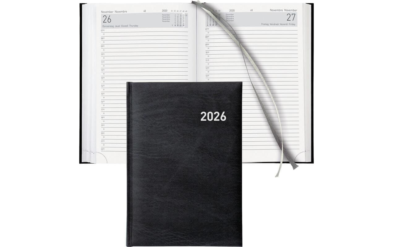 Biella Geschäftsagenda Executive Schwarz, 14.5 x 20.5 cm Biella Geschäftsagenda Executive Schwarz, 14.5 x 20.5 cm