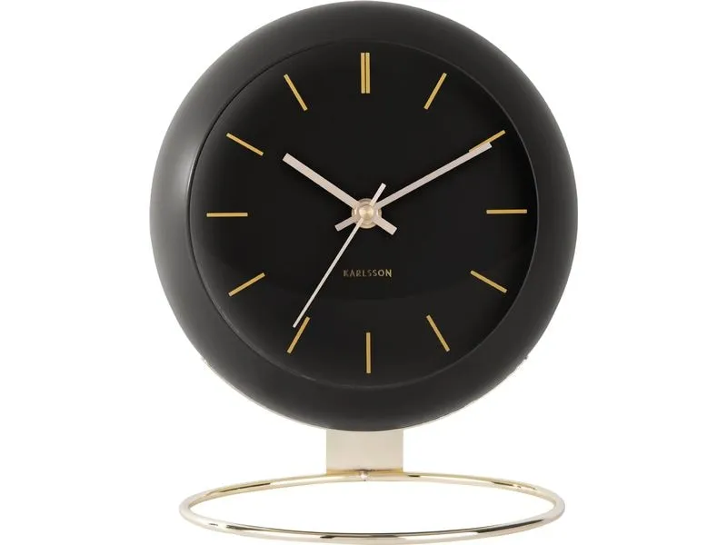 KARLSSON Tischuhr Globe 25 cm, Schwarz KARLSSON Tischuhr Globe 25 cm, Schwarz