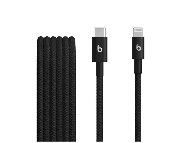 Apple Beats USB-C auf Lightning gewebtes Kabel, schwarz, 1.5 m Apple Beats USB-C auf Lightning gewebtes Kabel, schwarz, 1.5 m