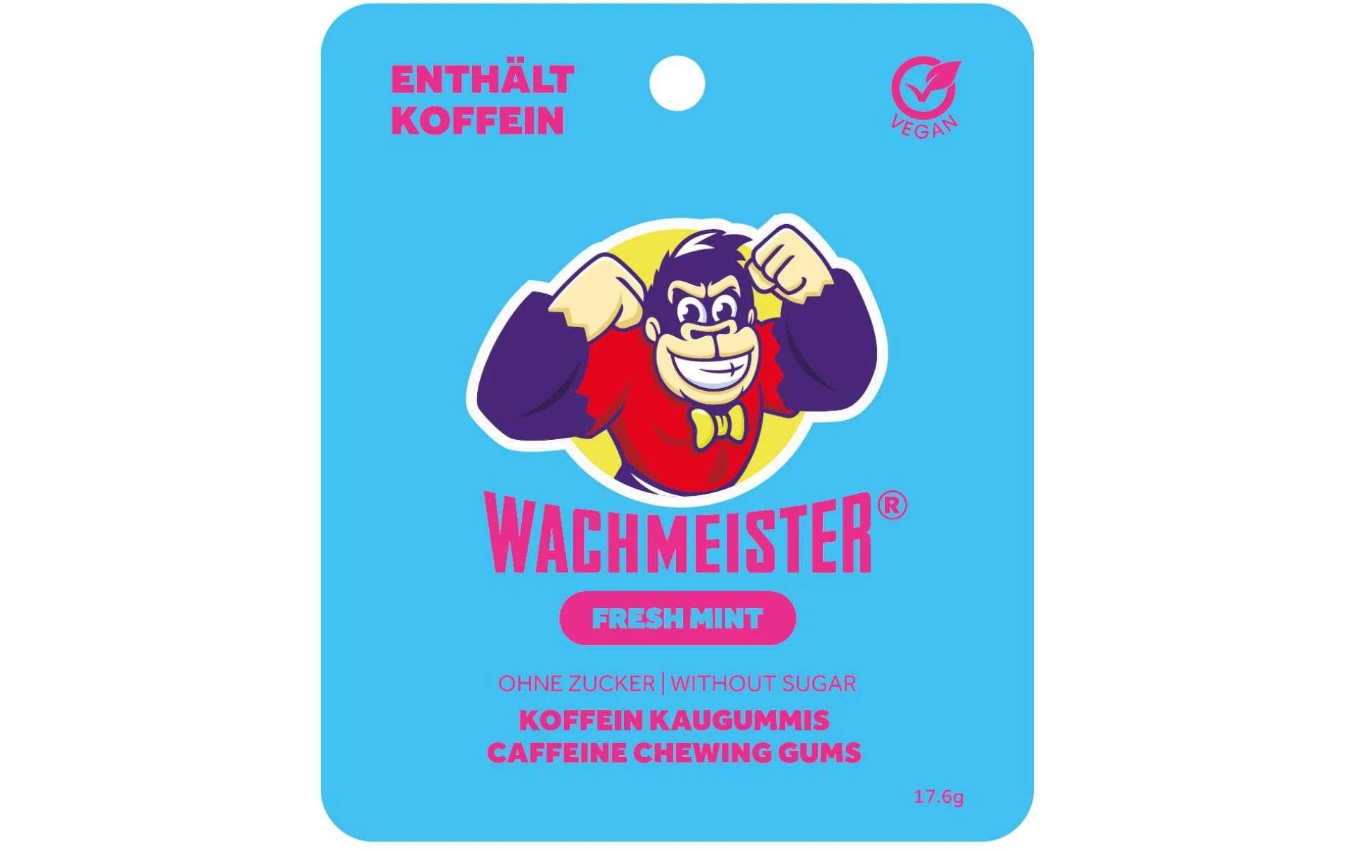 Wachmeister Kaugummi Koffein Kaugummi Minze 17.6 g Wachmeister Kaugummi Koffein Kaugummi Minze 17.6 g