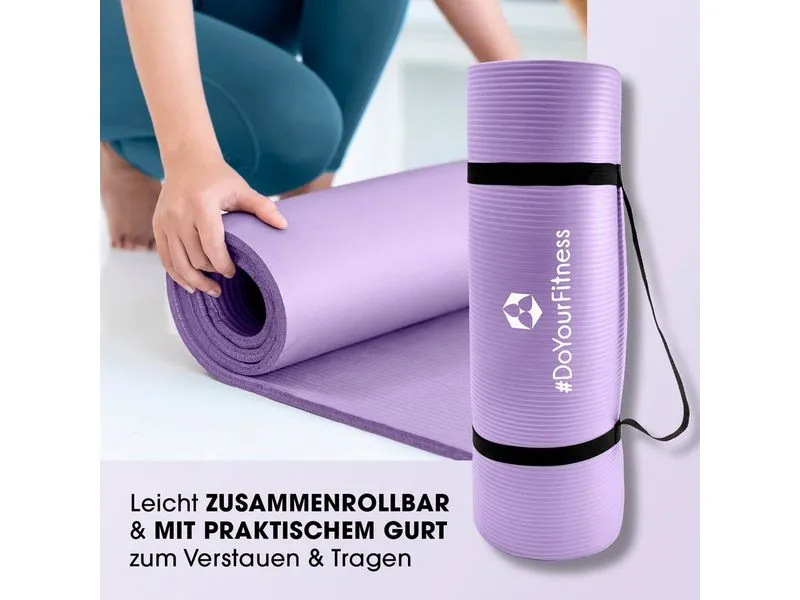 World Fitness Fitnessmatte Yamuna 183 cm x 61 cm, Lila World Fitness Fitnessmatte Yamuna 183 cm x 61 cm, Lila