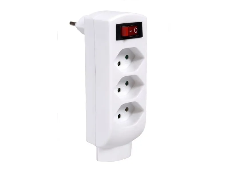 Schönenberger Abzweigstecker 4xT13 mit Schalter 4 Schönenberger Abzweigstecker 4xT13 mit Schalter 4