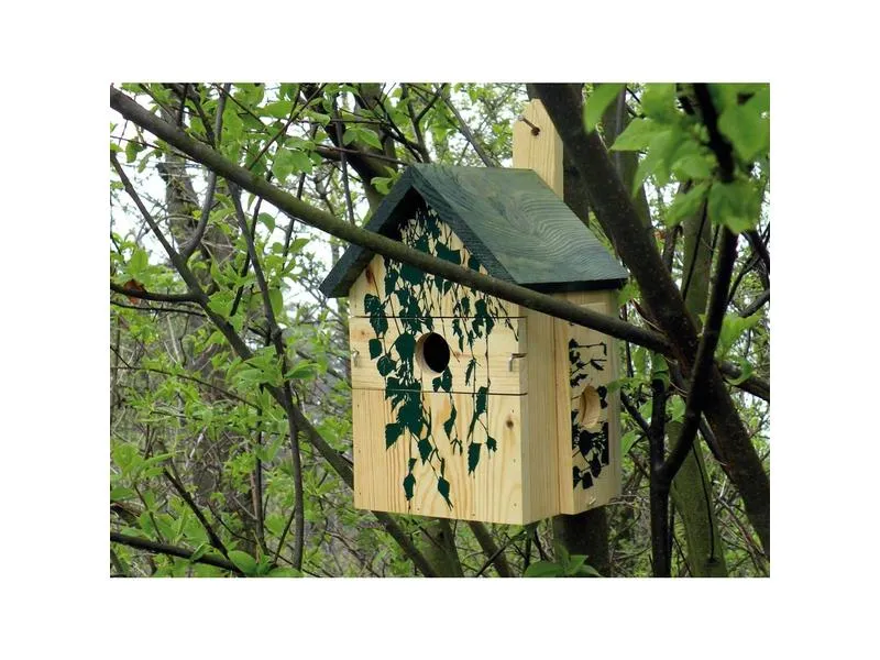 dobar Nistkasten Camouflage Birke, 17.5 x 17 x 33 cm, Holz dobar Nistkasten Camouflage Birke, 17.5 x 17 x 33 cm, Holz