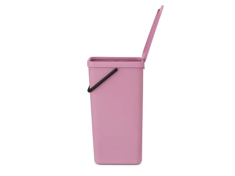 Brabantia Recyclingbehälter Sort & Go 40 l, Rosa
