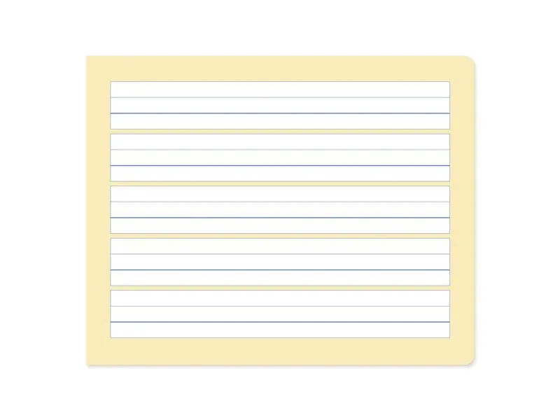 Formati S.1 E5 quer, Liniert, Gelb