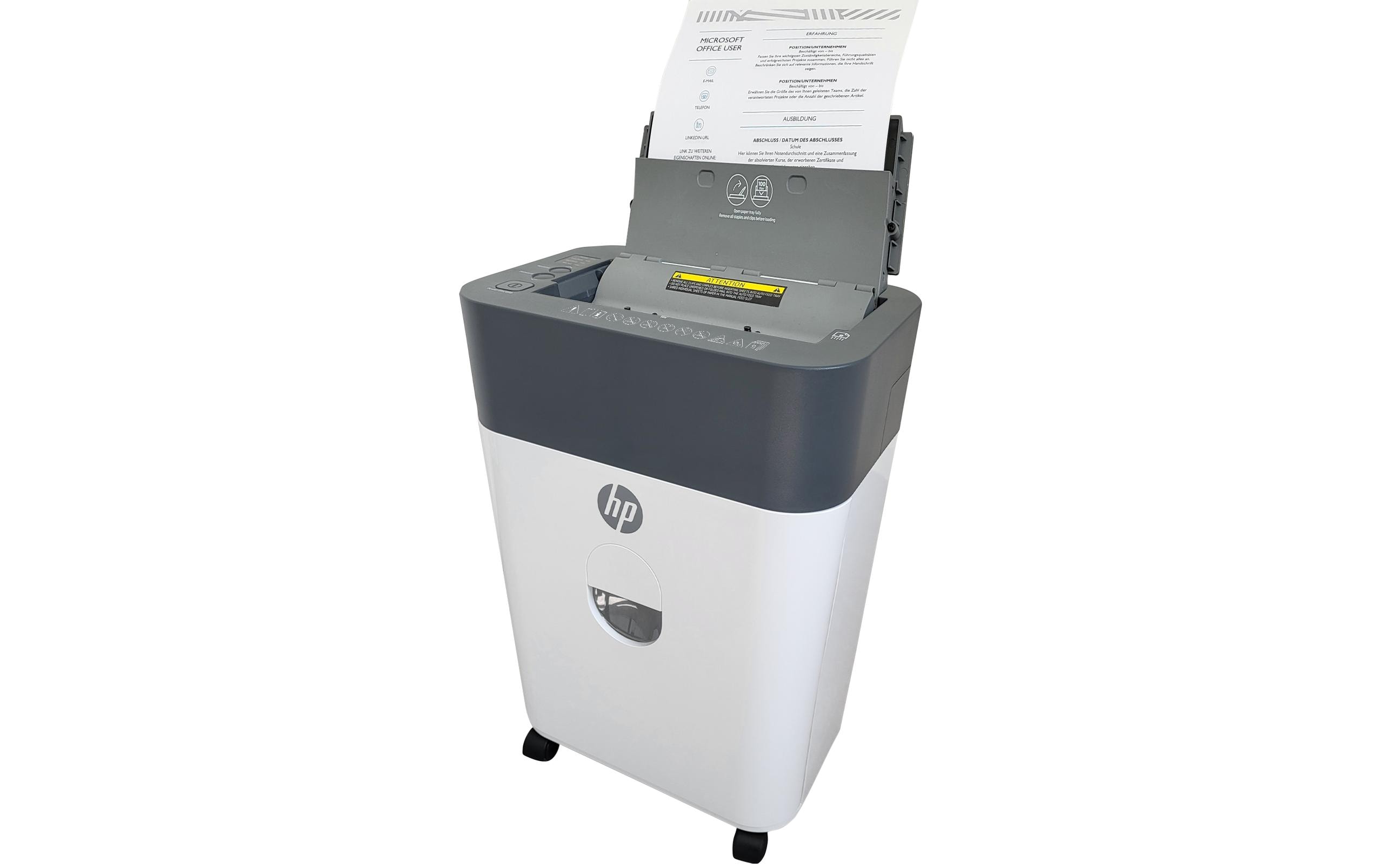 HP Aktenvernichter One Shredder Auto 100 CC, Sicherheitsstufe 4 HP Aktenvernichter One Shredder Auto 100 CC, Sicherheitsstufe 4