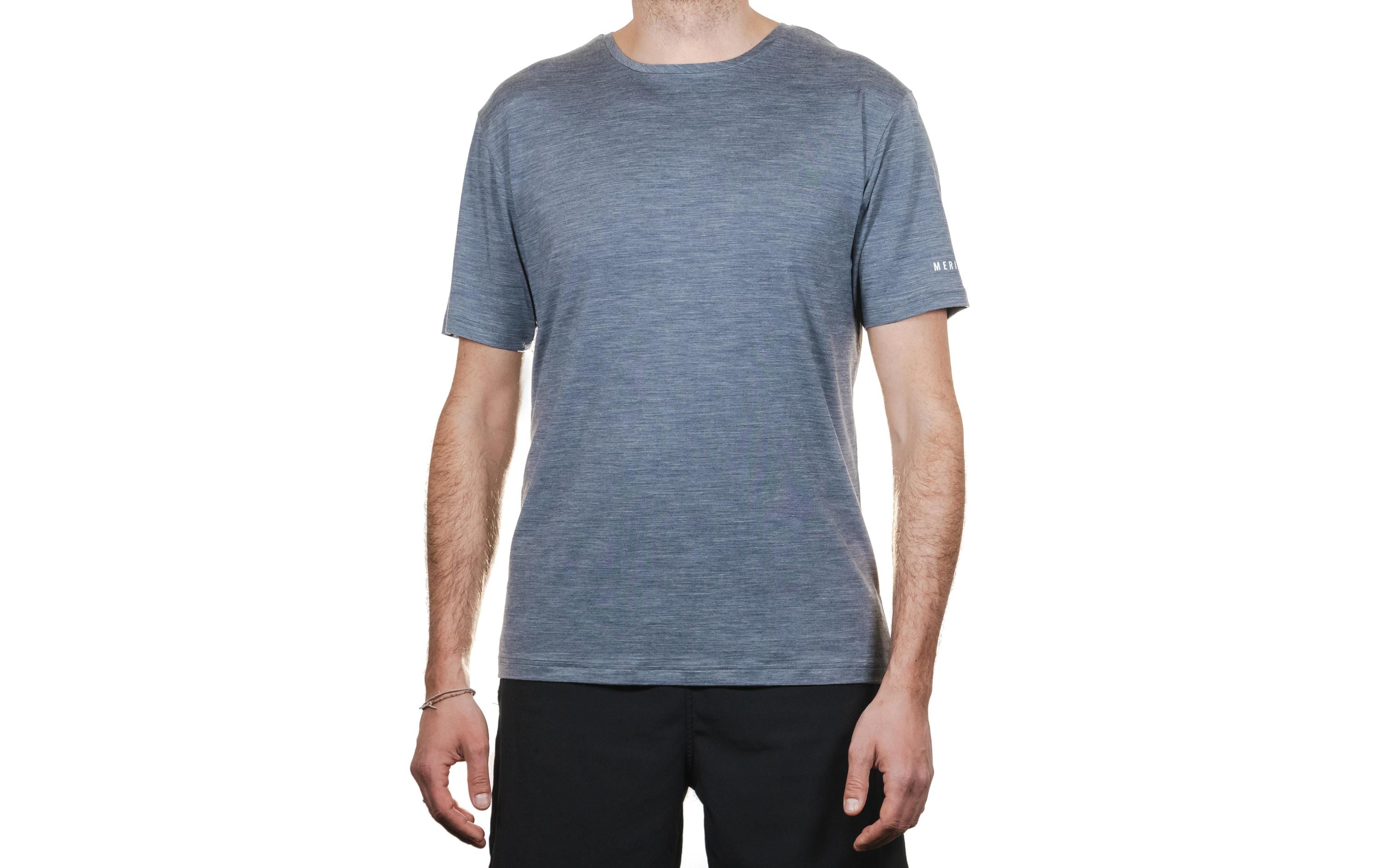 Merino & More Kurzarmshirt Casual T-Shirt S, Grau