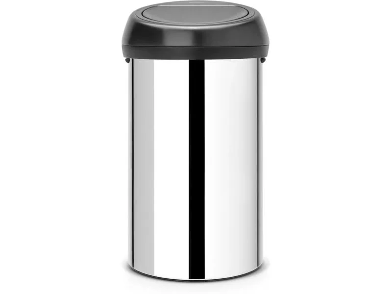 Brabantia Toucheimer Bin 60 l, Schwarz/Silber