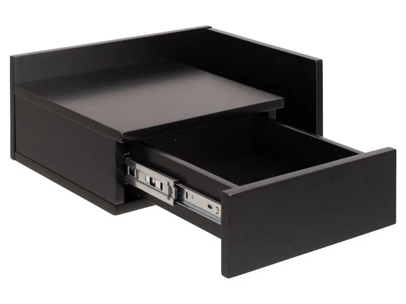 AC Design Nachttisch Ashlan 40 cm x 16.5 cm, Schwarz glanz AC Design Nachttisch Ashlan 40 cm x 16.5 cm, Schwarz glanz