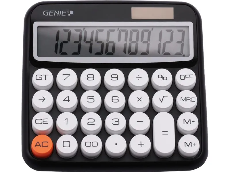 Genie Taschenrechner 612BK Schwarz Genie Taschenrechner 612BK Schwarz