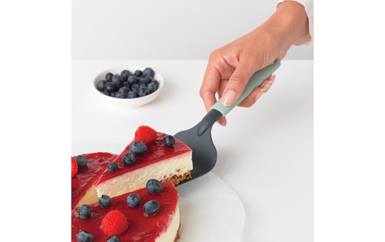 Brabantia Tortenheber Tasty+ Schwarz/Grün