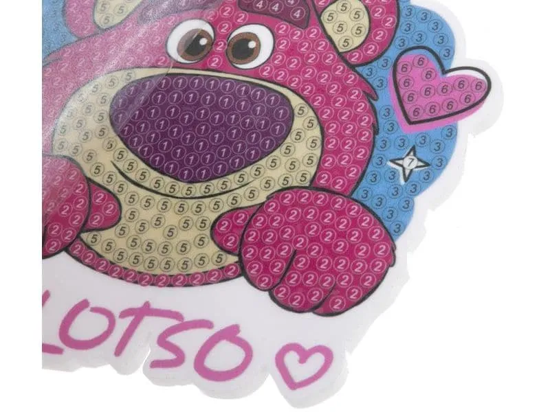 CRAFT Buddy Lotso, Crystal Art Rucksack Anhänger CRAFT Buddy Lotso, Crystal Art Rucksack Anhänger