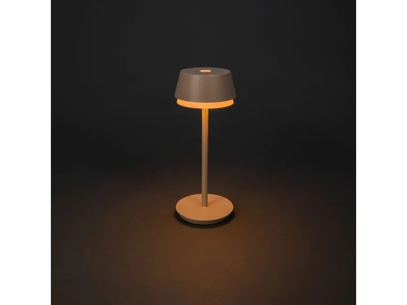 Konstsmide USB-Tischleuchte Lyon Sand, 2700-4000 K / RGB dimmbar Konstsmide USB-Tischleuchte Lyon Sand, 2700-4000 K / RGB dimmbar