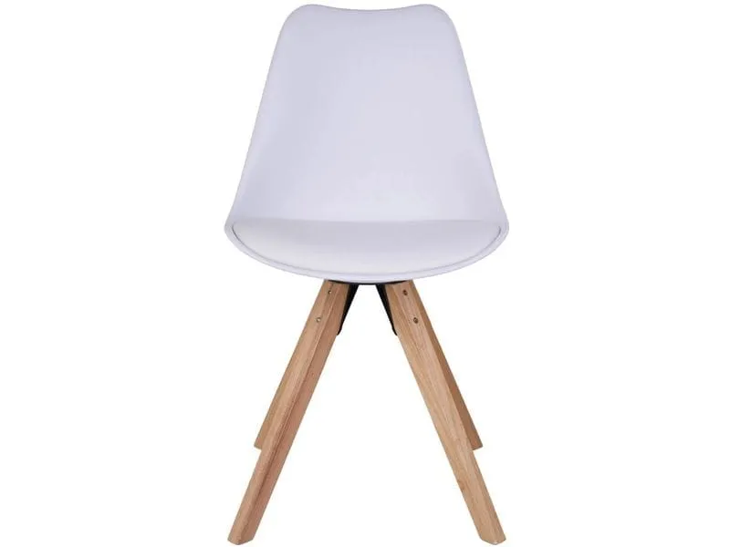 House Nordic Stuhl Bergen 2 Stück, 86 x 55 cm, Braun/Weiss