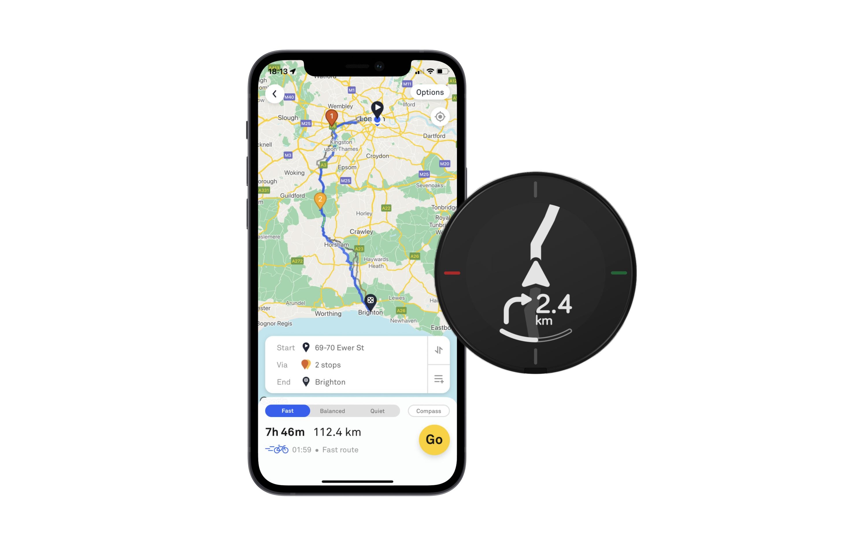 Beeline Fahrrad GPS Velo 2 GPS Navigationsgerät