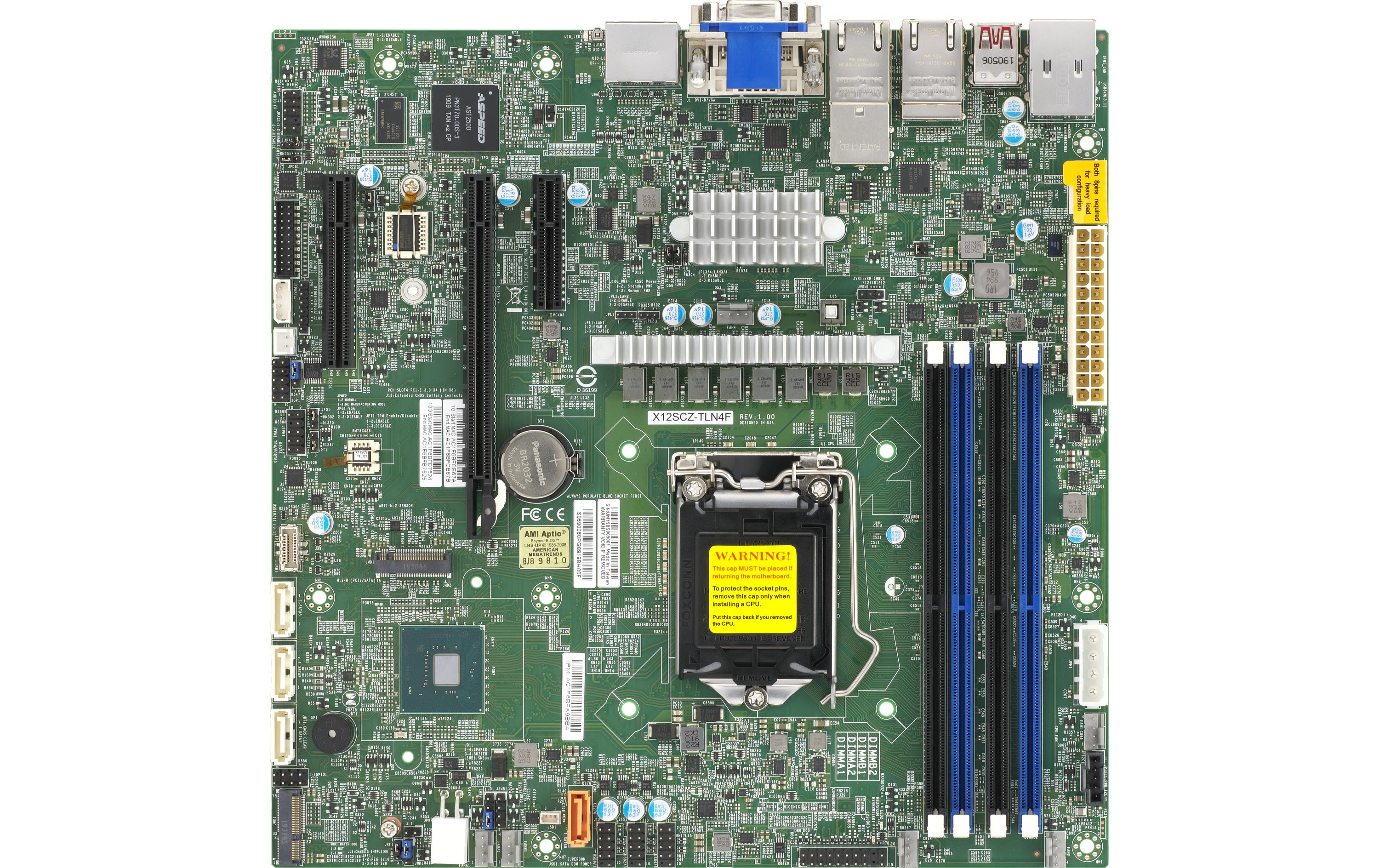 Supermicro Mainboard X12SCZ-TLN4F Supermicro Mainboard X12SCZ-TLN4F