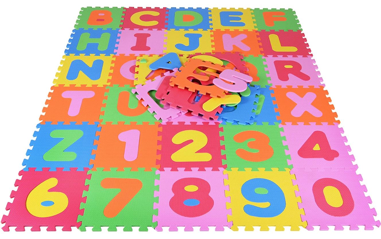 Knorrtoys Puzzlematte ABC + Zahlen /36 tlg/30 cm
