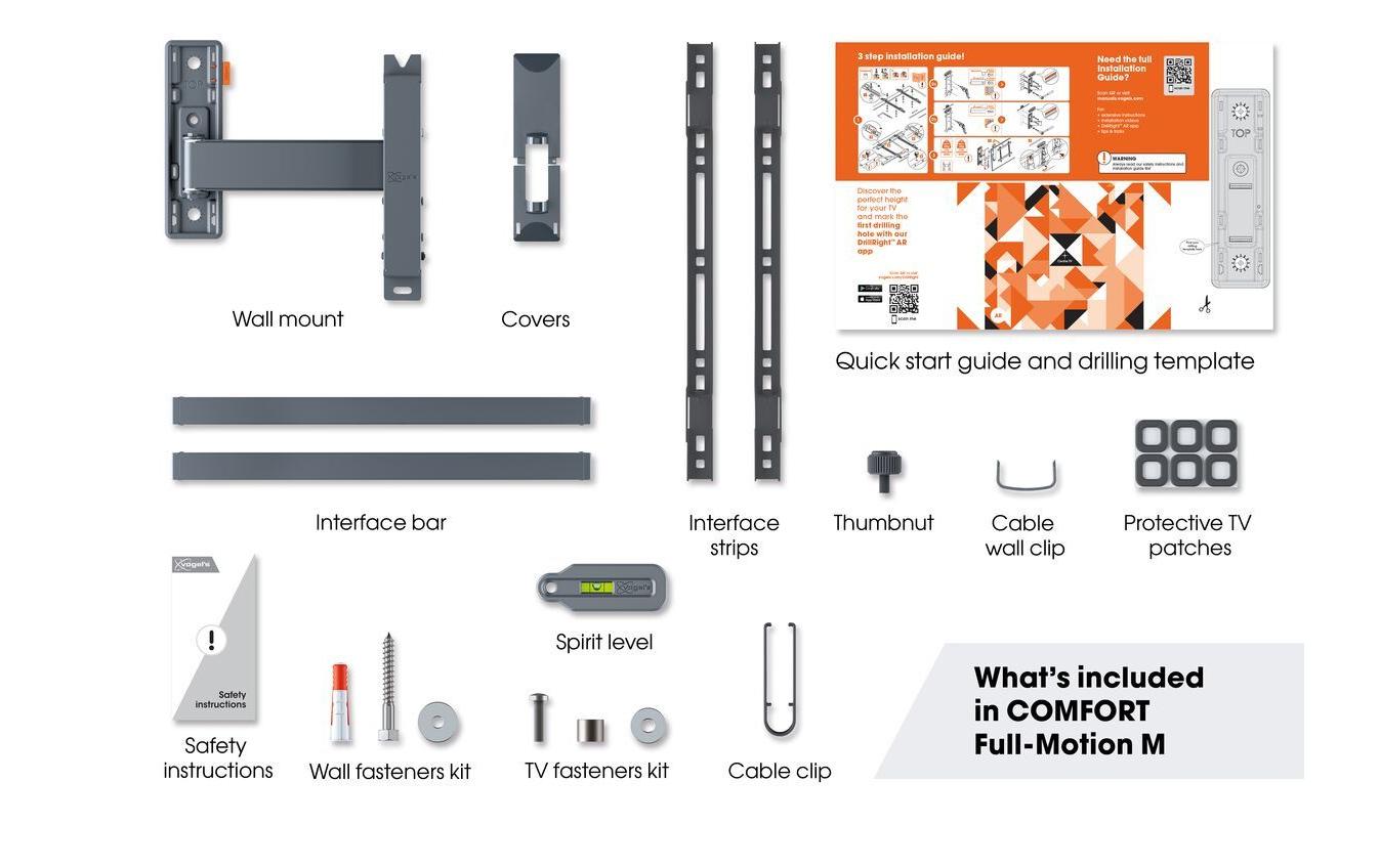 Vogel's Wandhalterung TVM 3425 Schwarz Vogel's Wandhalterung TVM 3425 Schwarz
