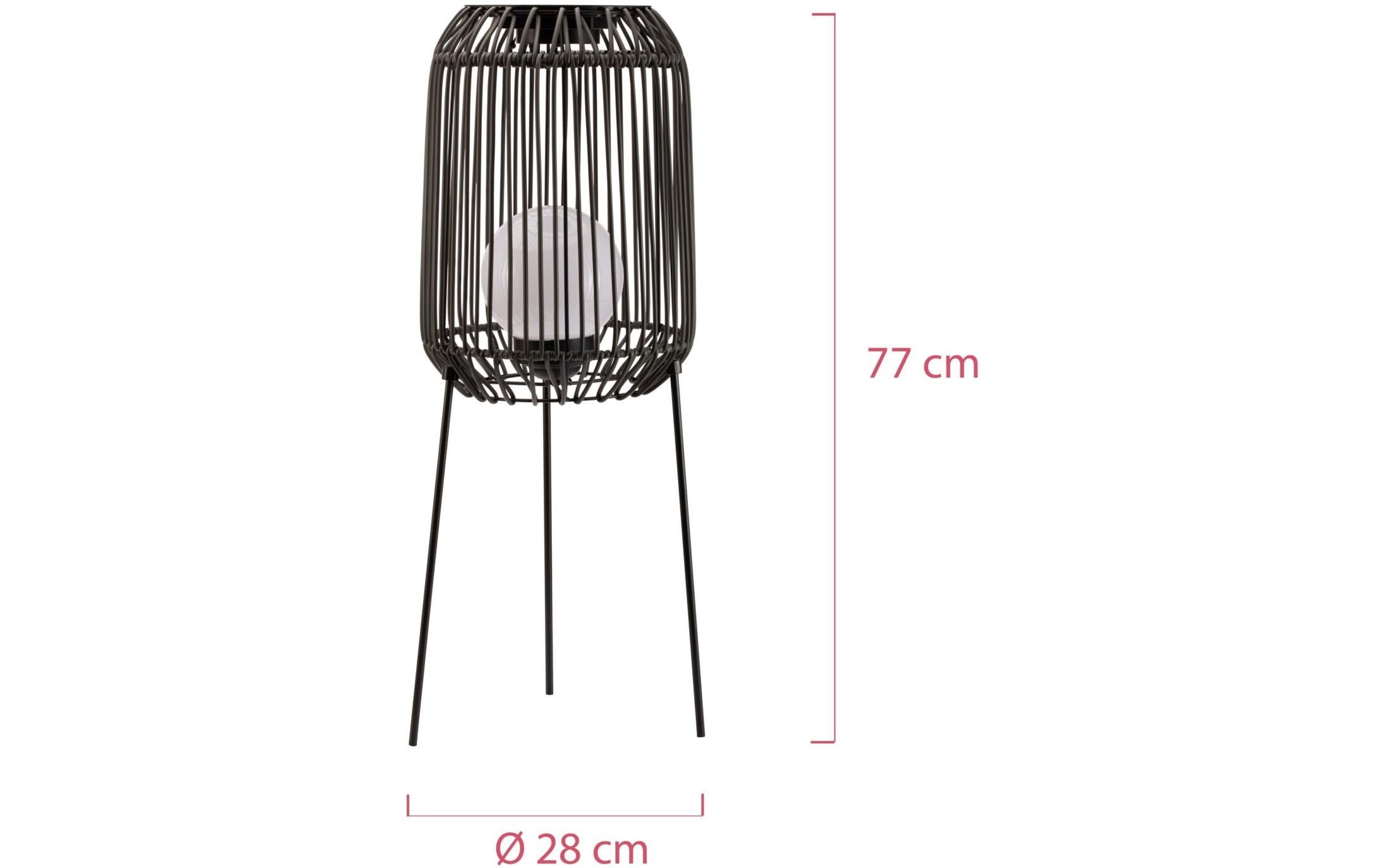 Pauleen Stehleuchte Solar Sunshine Coziness, Schwarz / Grau