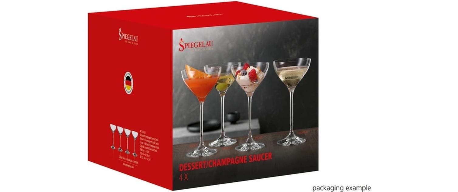 Spiegelau Champagnerglas 250 ml, 4 Stück, Transparent