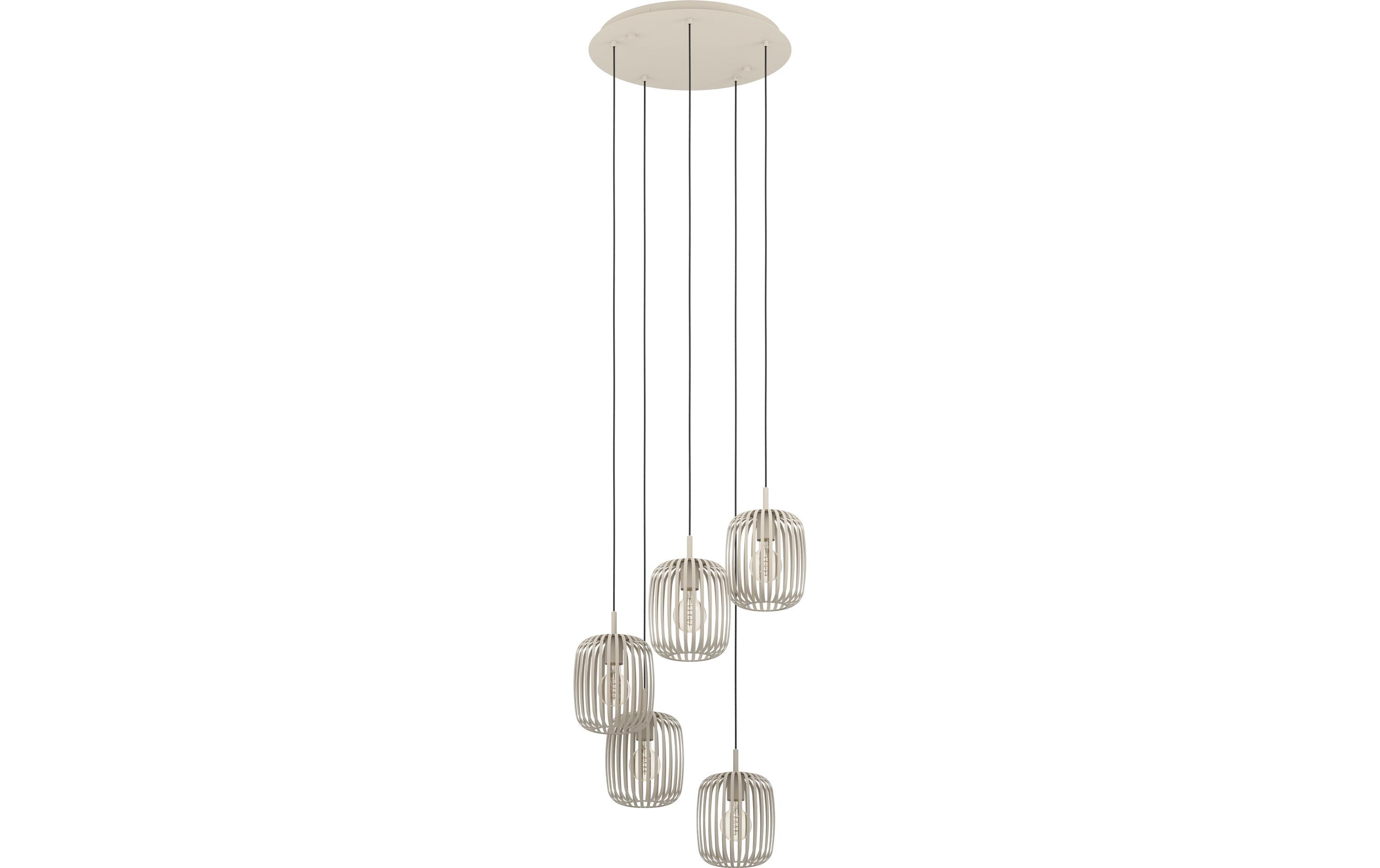 EGLO Leuchten Pendelleuchte ROMAZZINA beige exkl. E27 5x40W EGLO Leuchten Pendelleuchte ROMAZZINA beige exkl. E27 5x40W