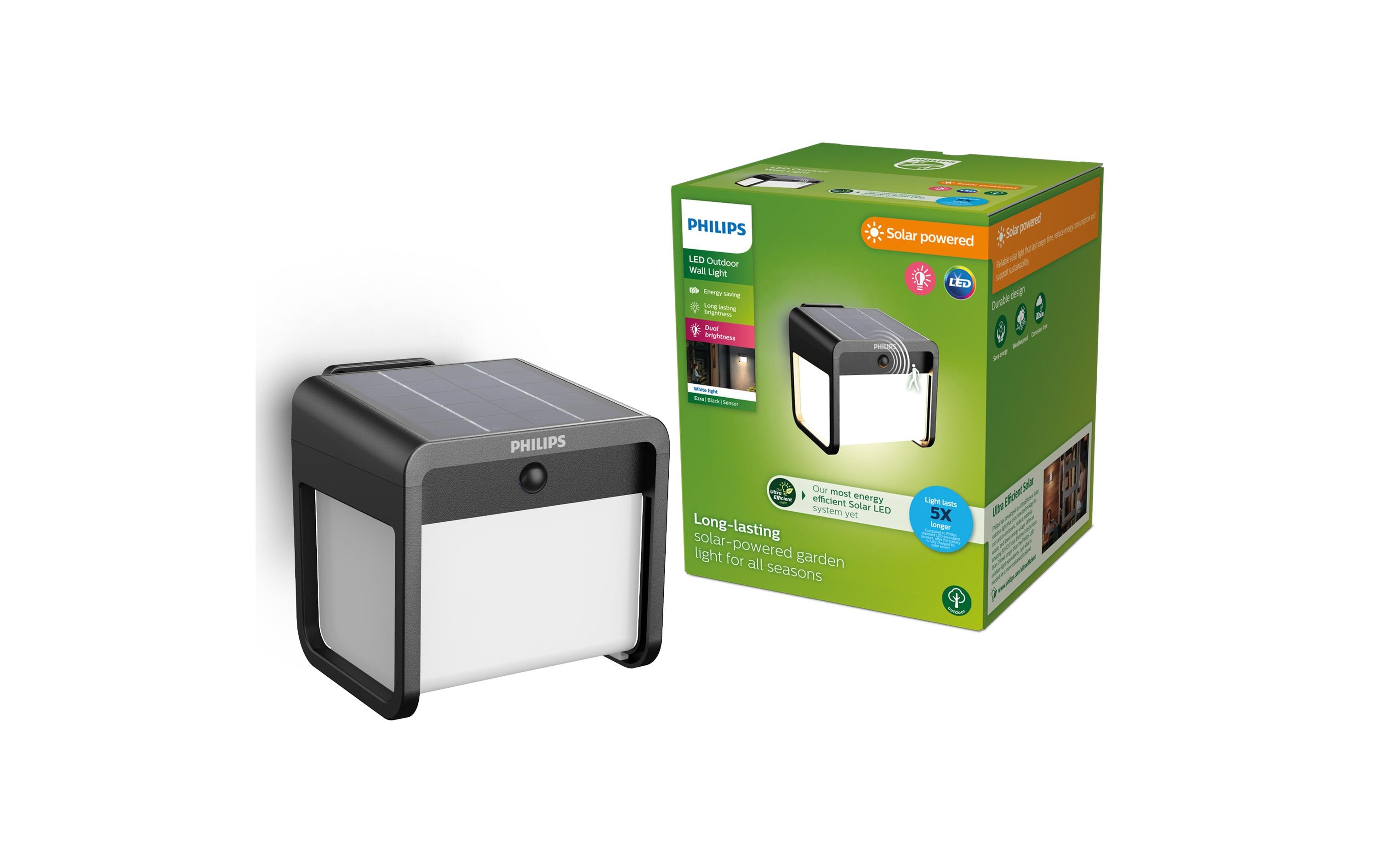 Philips Ezra Wand Solar UE 3000K schwarz