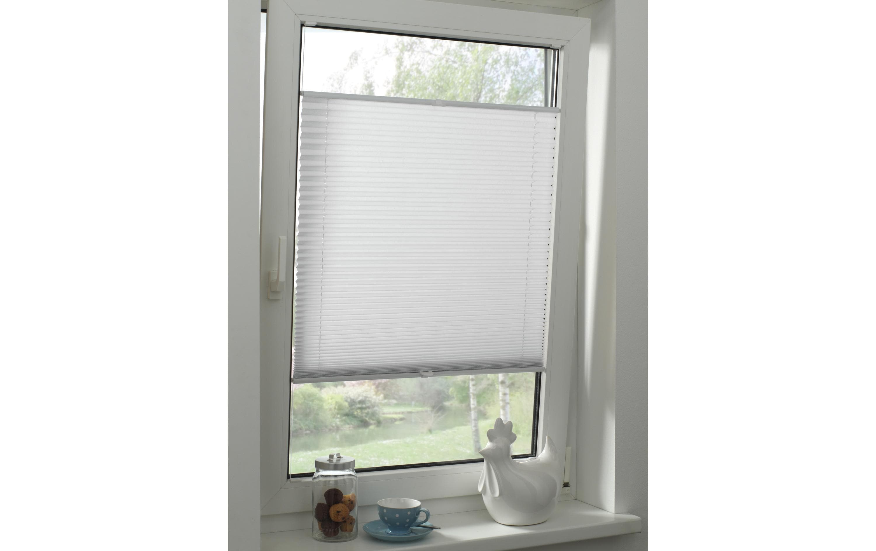 Gardinia Plissée Concept 40 x 130 cm, Weiss