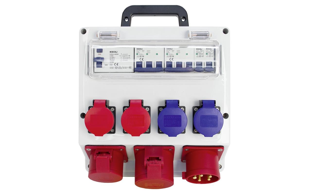 STEFFEN Baustromverteiler CEE32/5 32 A IP55 FI STEFFEN Baustromverteiler CEE32/5 32 A IP55 FI