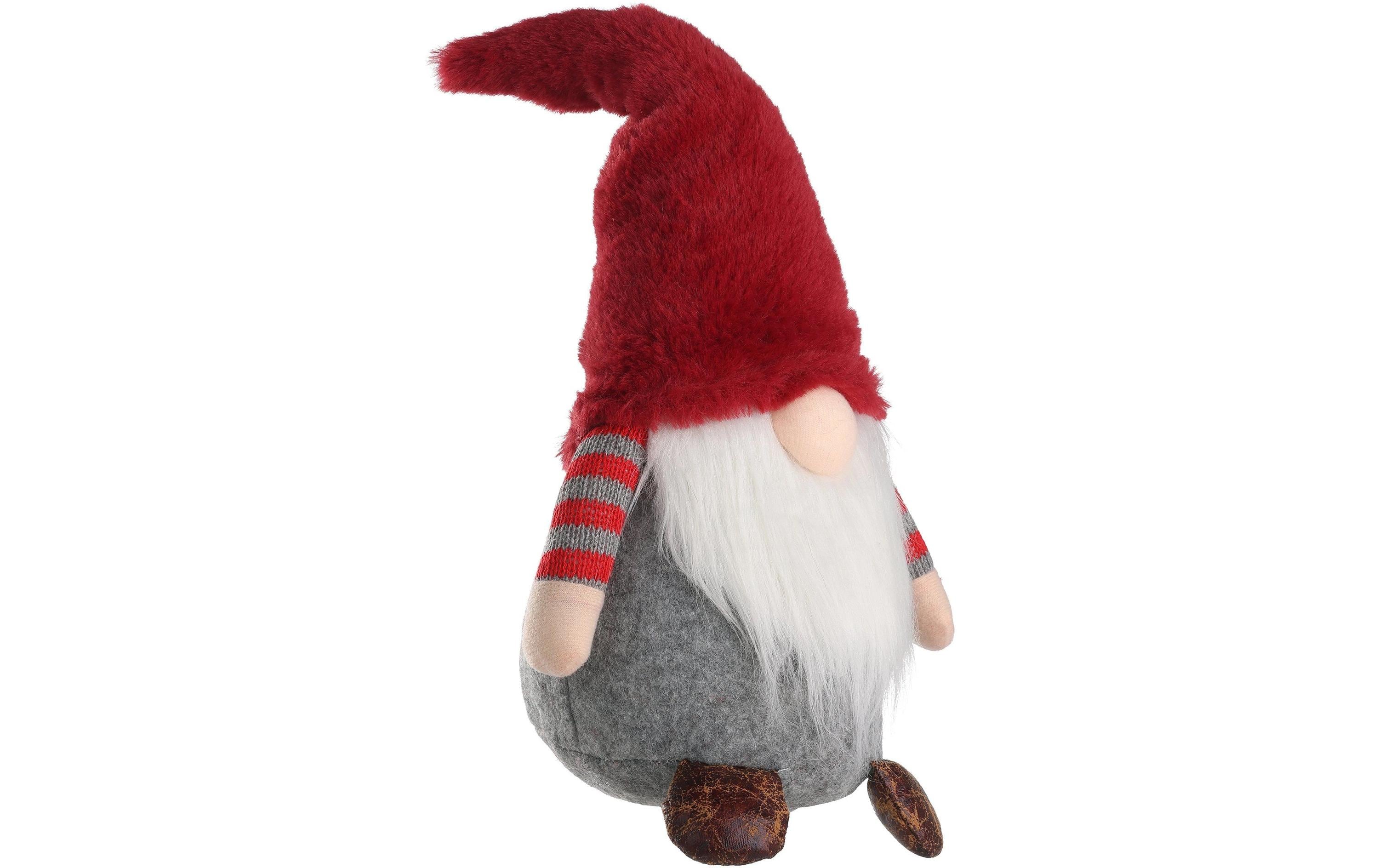 EGLO Weihnachtsfigur Ikara 35 cm, Grau/Rot