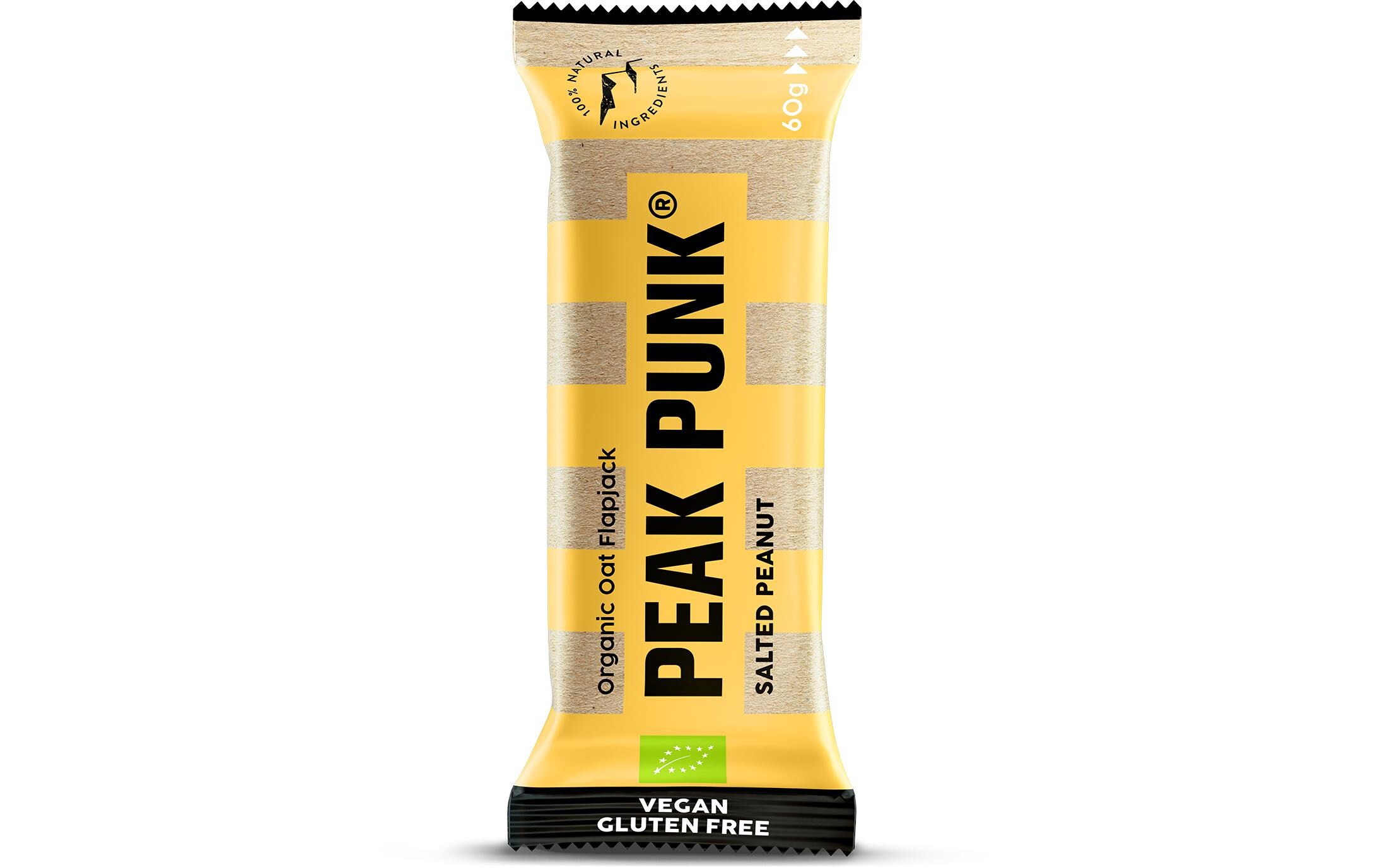 PEAK PUNK Bio Oat Flapjack – Gesalzene Erdnüsse 12 x 60 g PEAK PUNK Bio Oat Flapjack – Gesalzene Erdnüsse 12 x 60 g