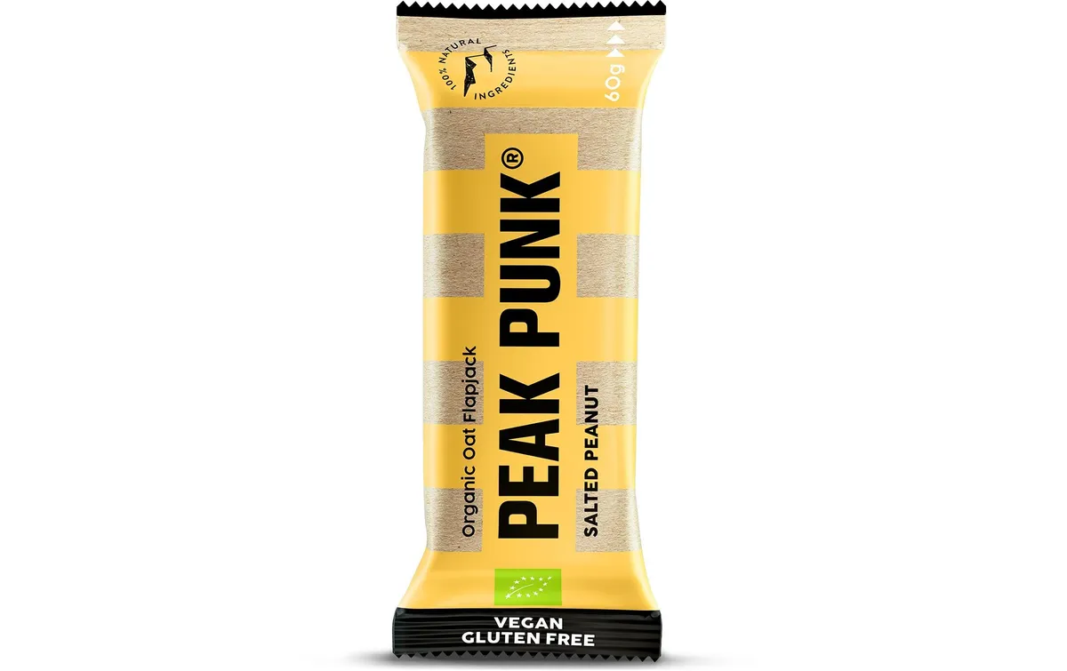 PEAK PUNK Bio Oat Flapjack – Gesalzene Erdnüsse 12 x 60 g PEAK PUNK Bio Oat Flapjack – Gesalzene Erdnüsse 12 x 60 g