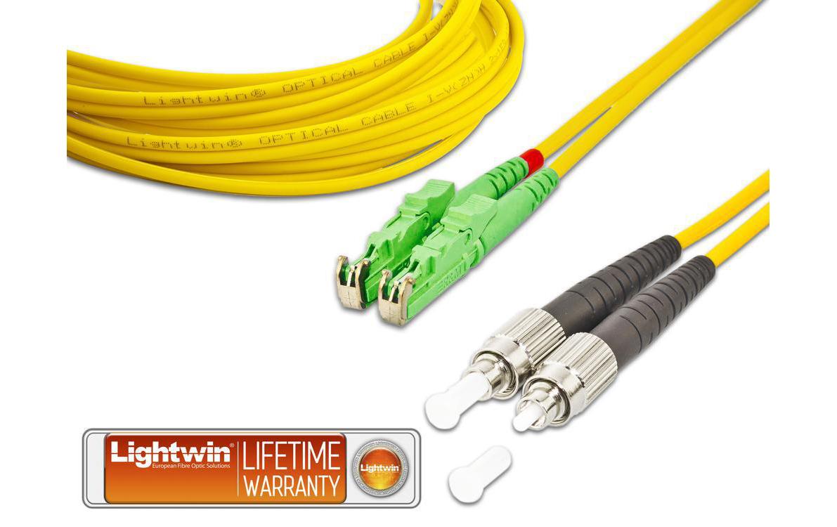 Lightwin LWL-Patchkabel E2000/APC-FC, Singlemode, Duplex, 10m Lightwin LWL-Patchkabel E2000/APC-FC, Singlemode, Duplex, 10m