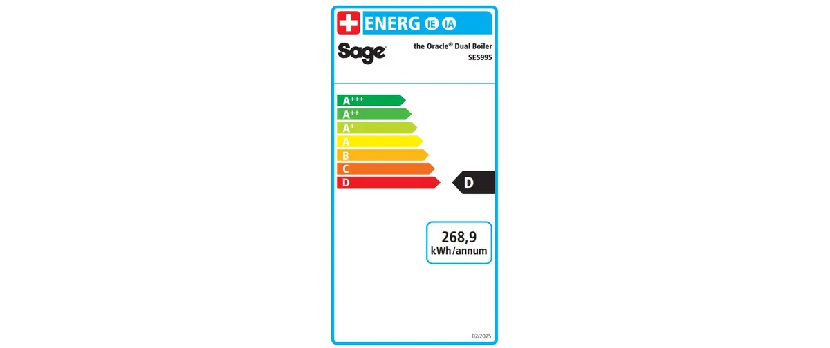 Sage Siebträgermaschine Oracle Dual Boiler Black Truffel
