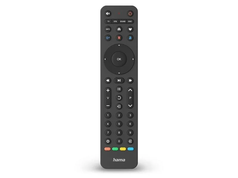 Hama Technics AG Universal-Fernbedienung Infrarot für 4 Geräte lernfähig Hama Technics AG Universal-Fernbedienung Infrarot für 4 Geräte lernfähig