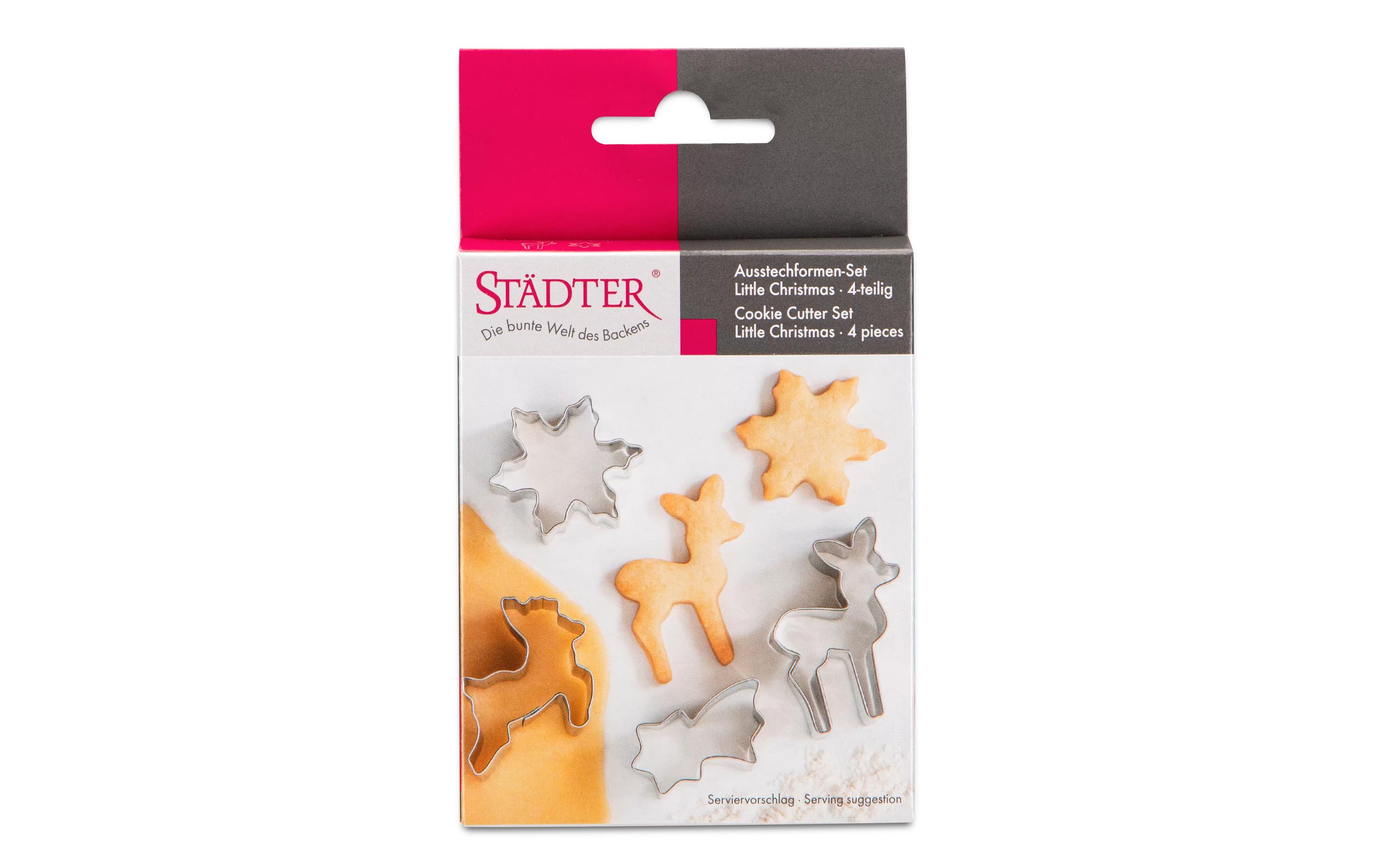 Städter Guetzli-Ausstecher Little Christmas 4-teilig, 4-6 cm