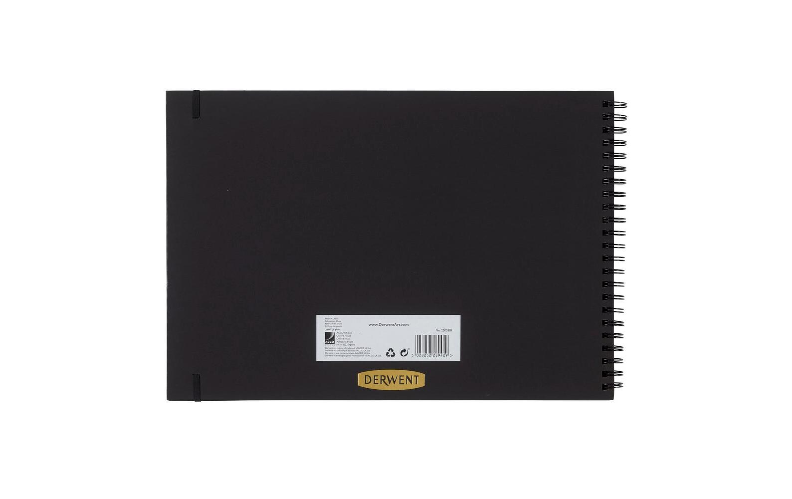 Derwent Skizzenbuch mit schwarzen Seiten, DIN-A3, 40 Blatt