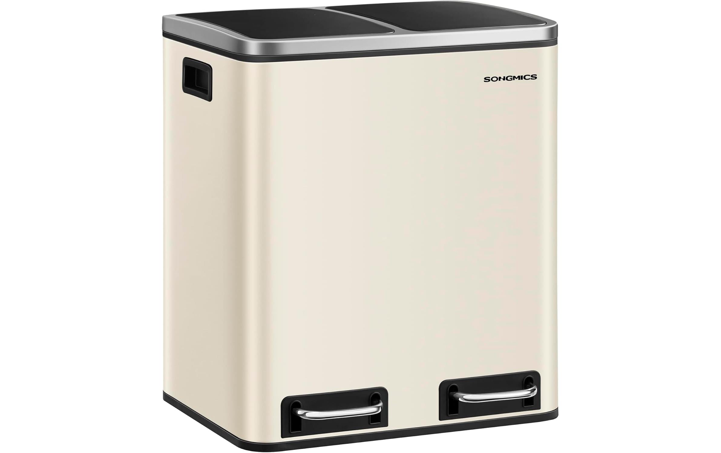 Songmics Abfalleimer 30 l, Schwarz