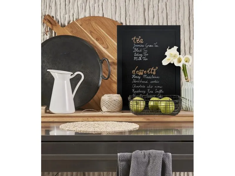 Securit Wandtafel Woody 30 x 40 cm Schwarz Securit Wandtafel Woody 30 x 40 cm Schwarz