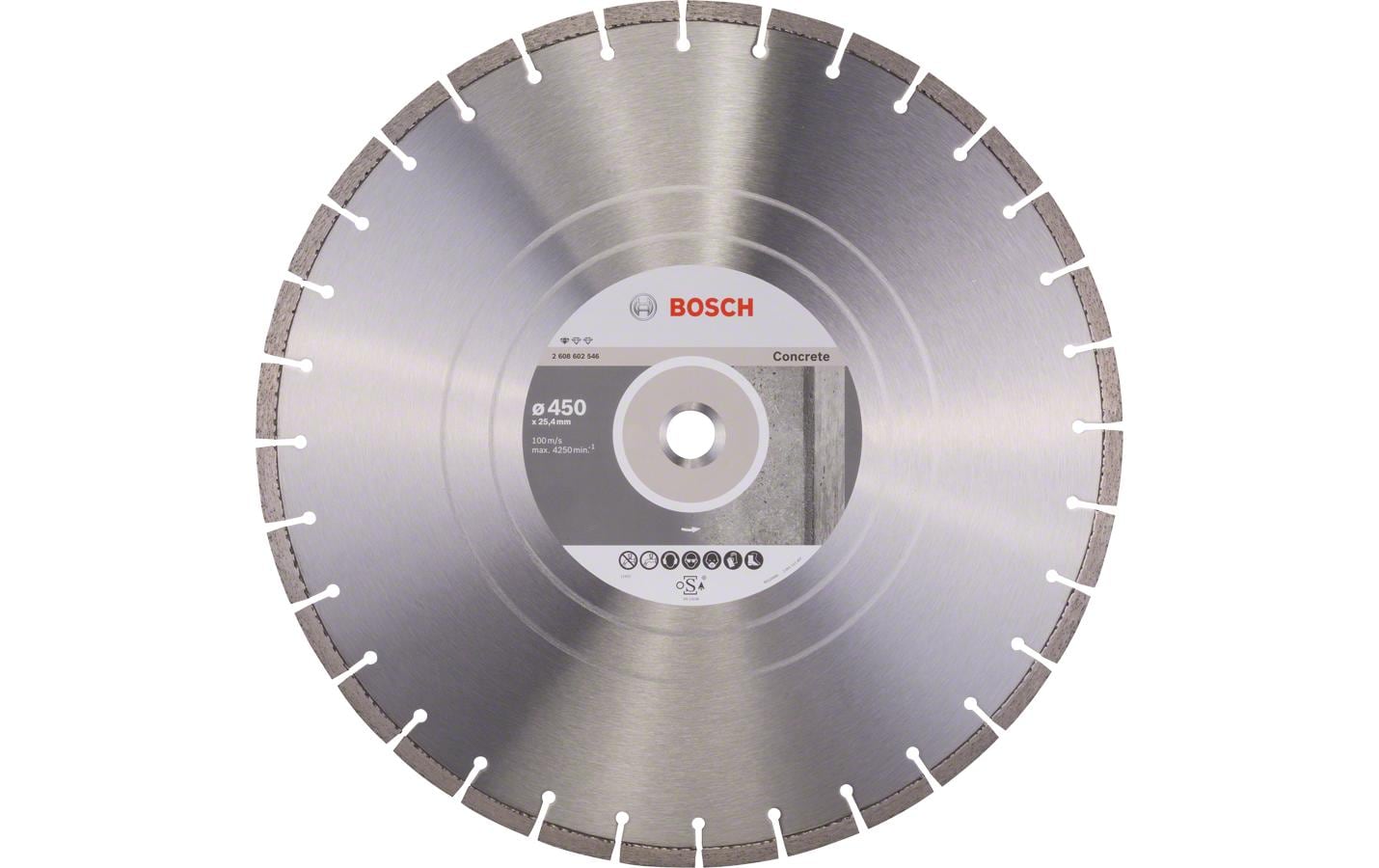 Bosch Professional Diamanttrennscheibe Standard for Concrete, 450 x 3.6 x 10 mm