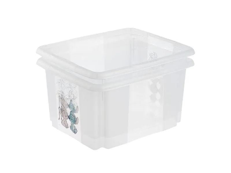 keeeper Karolina Stapelbox Kunststoff 24 l Transparent mit Motiv keeeper Karolina Stapelbox Kunststoff 24 l Transparent mit Motiv