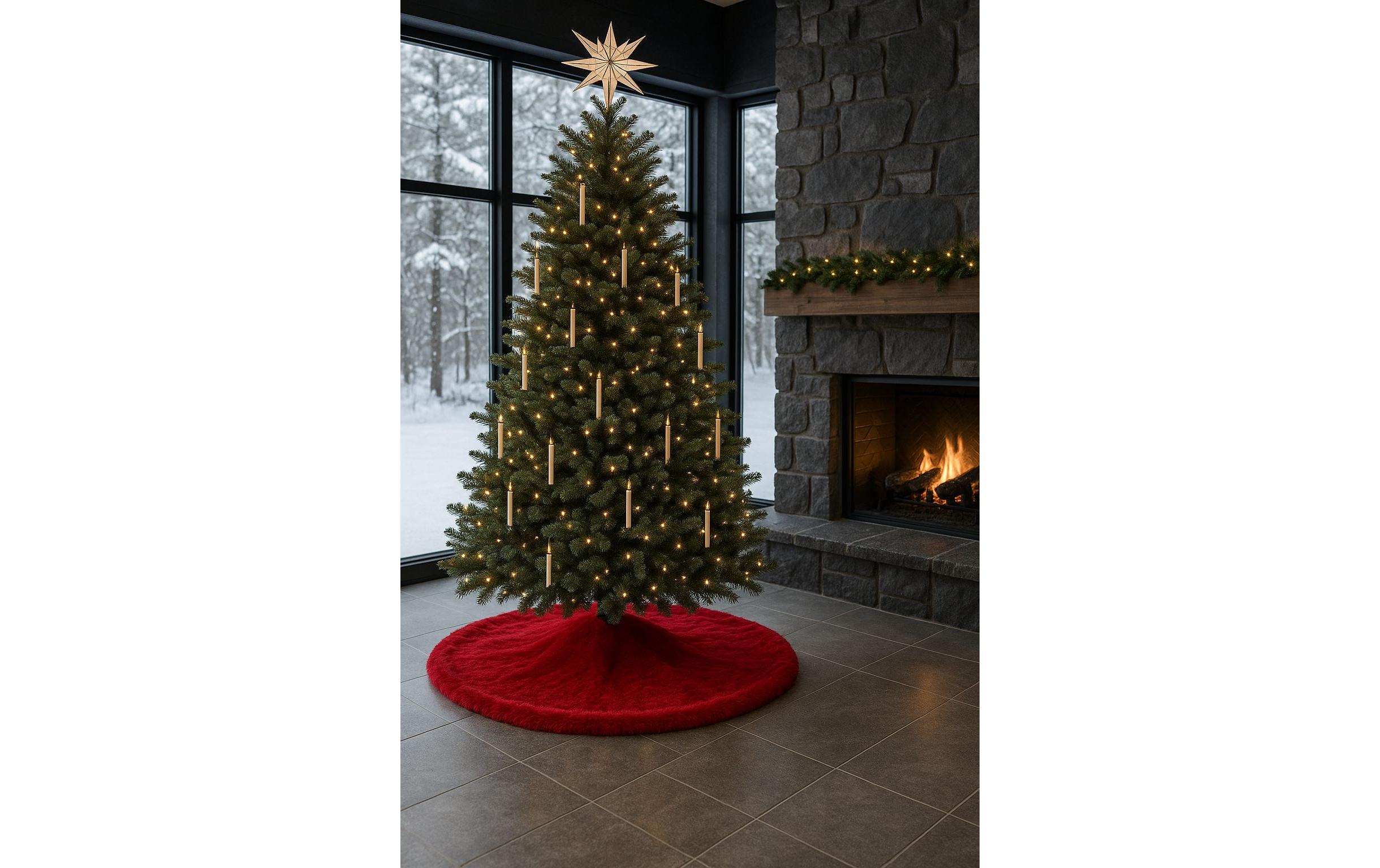 Conceptum Hypnose Weihnachtsbaumteppich Rot