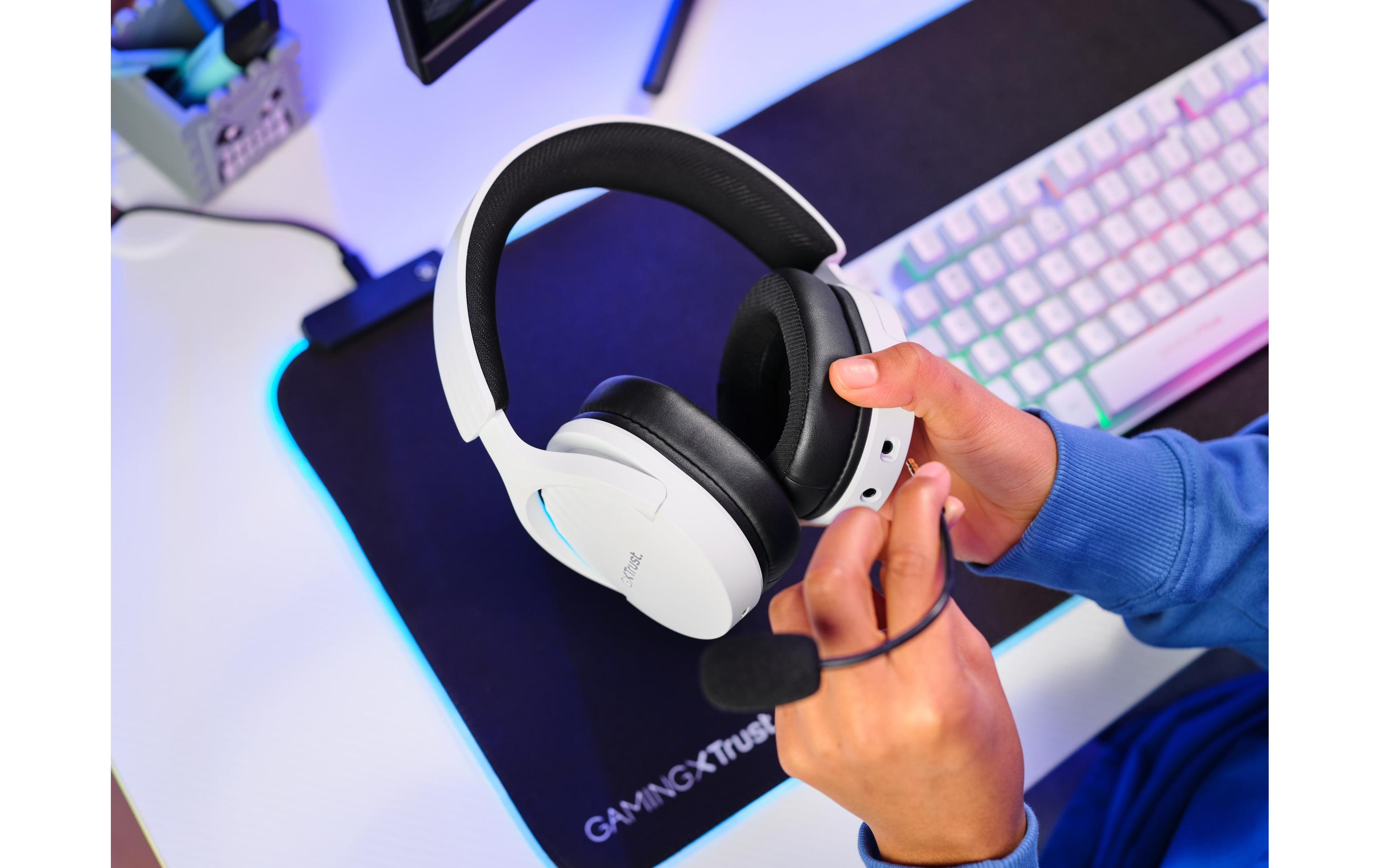 Trust Headset GXT 491W FAYZO Schwarz/Weiss