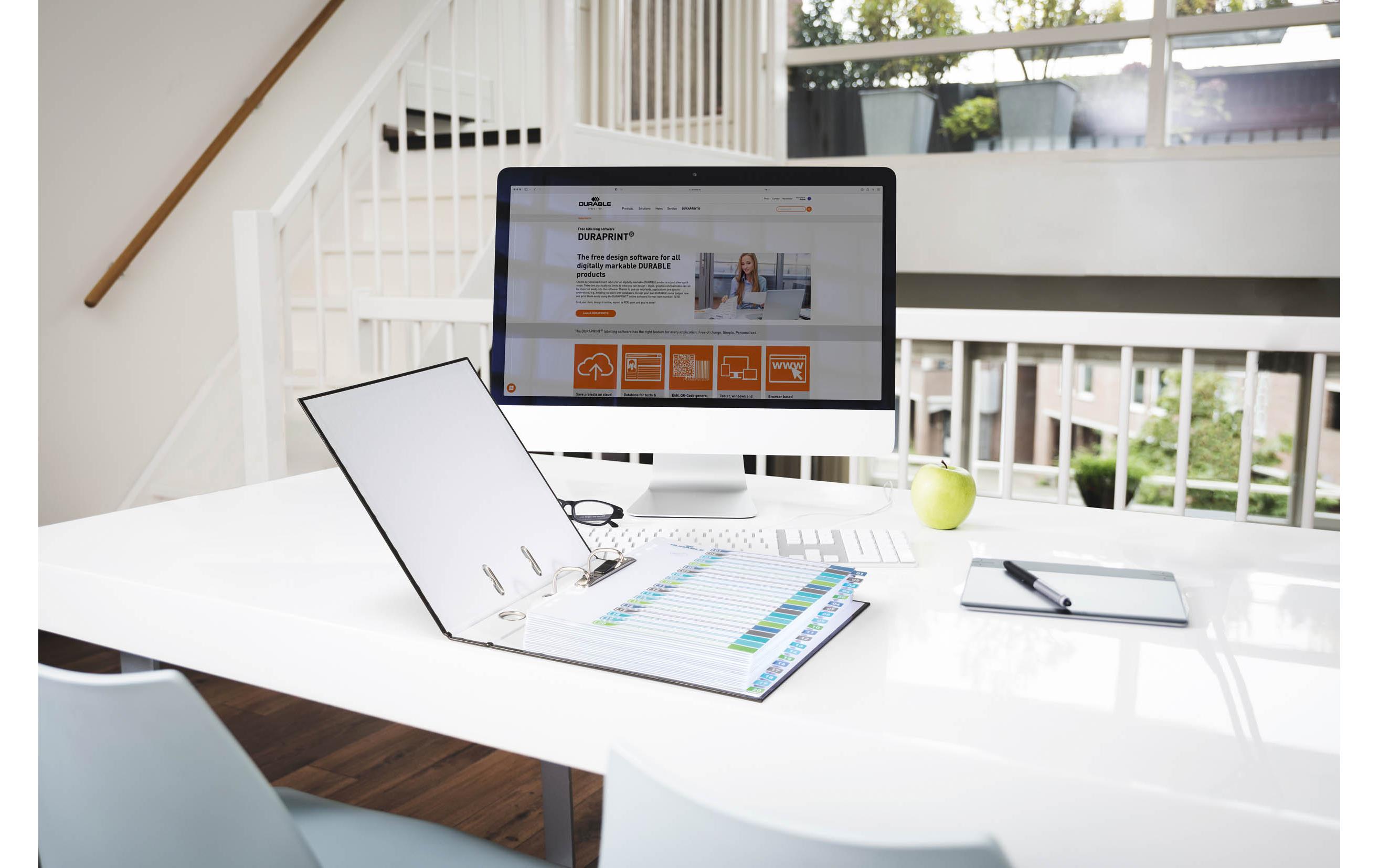 DURABLE Register A4+, 1-20, 5-farbig