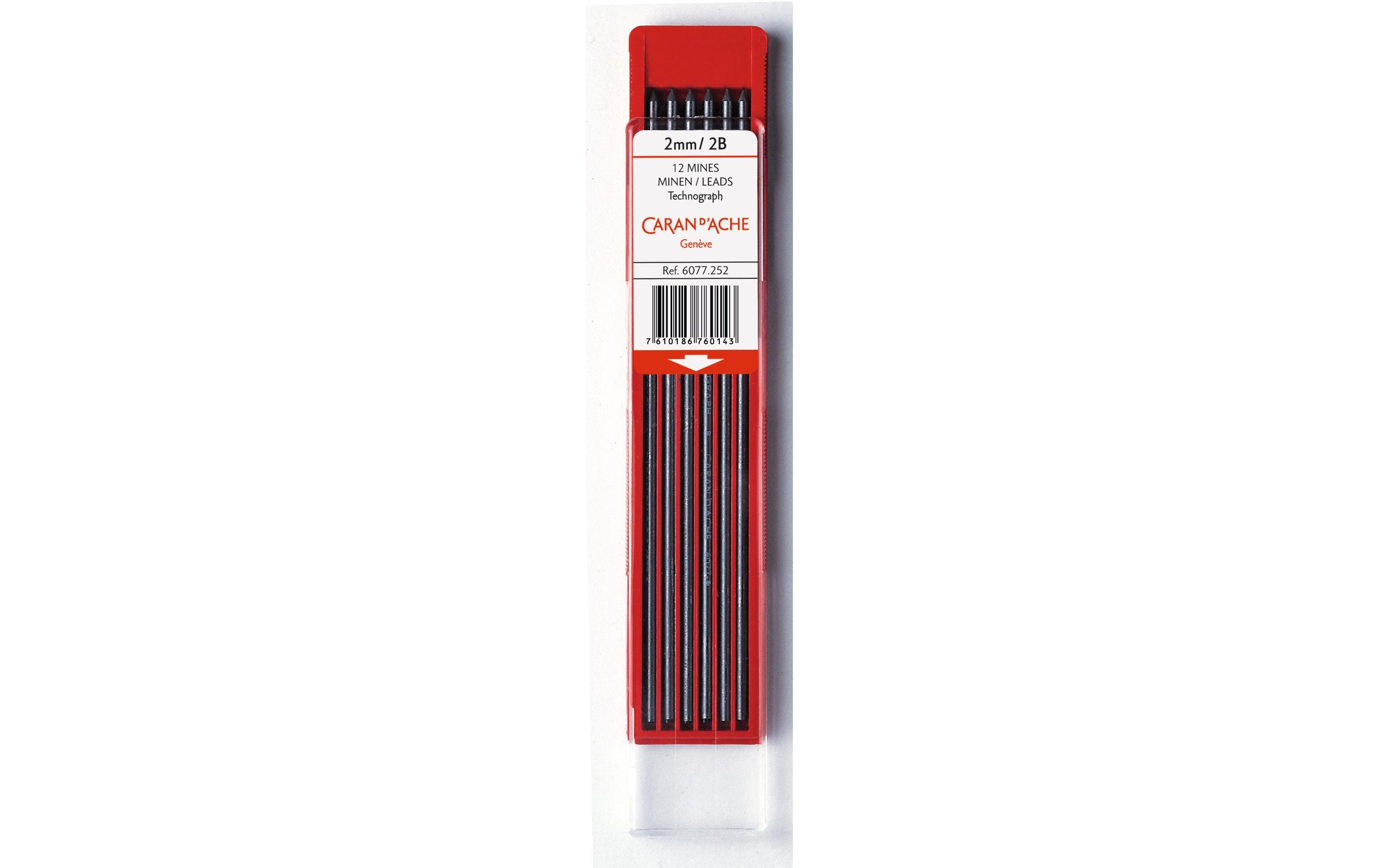 Caran d'Ache Schreibmine Technograph 2B Grau, 2 mm Caran d'Ache Schreibmine Technograph 2B Grau, 2 mm