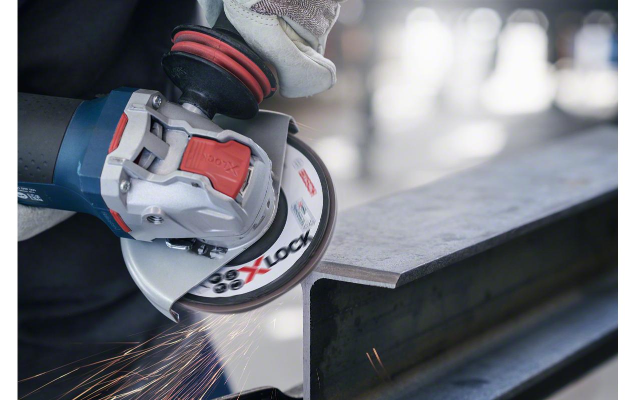 Bosch Professional Fächerschleifscheibe X-LOCK Best for Metal K120, 125 mm