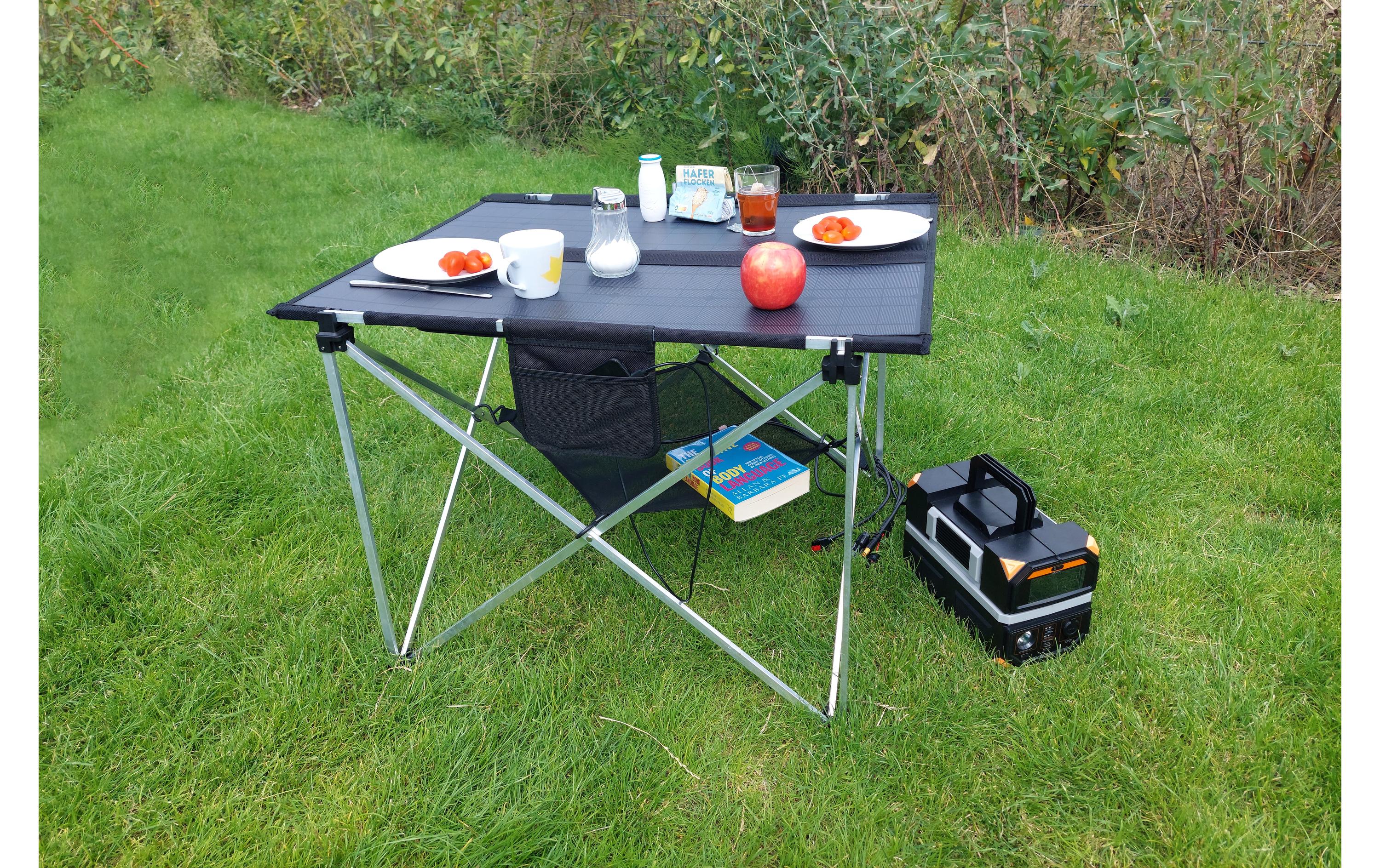 Technaxx Faltbarer Solar-Campingtisch 60W TX-252